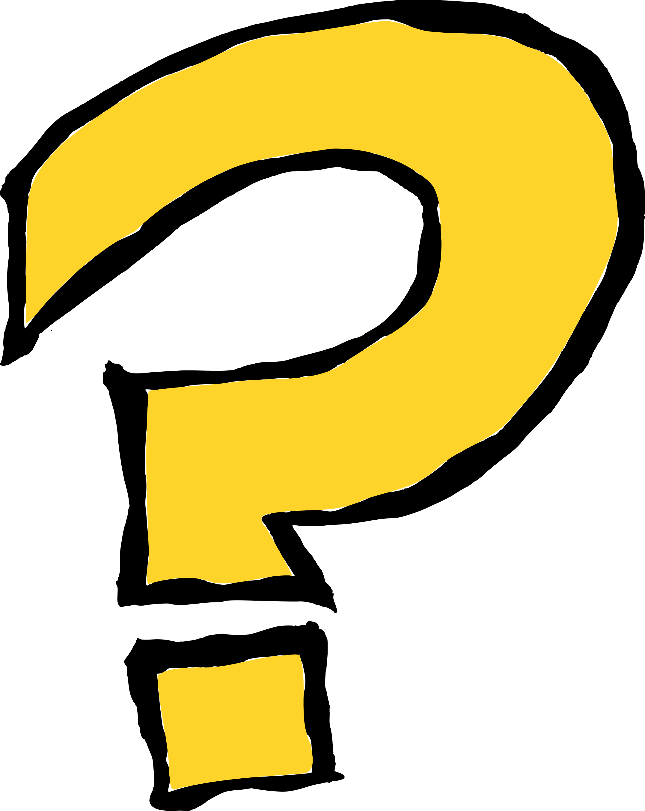 Question mark, doodle style, hand-drawn symbol PNG