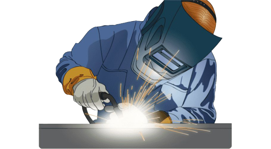 welding process, metal fabrication, safety gear, industrial work, Welder PNG