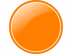 orange circle, round icon, glossy button, vibrant graphic, Shape PNG