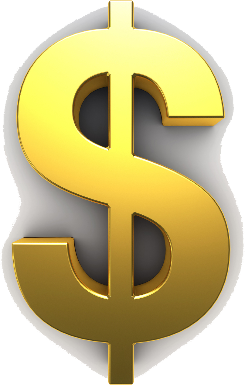 Gold Dollar PNG File