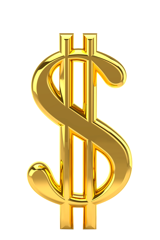 Gold Dollar PNG Free Image