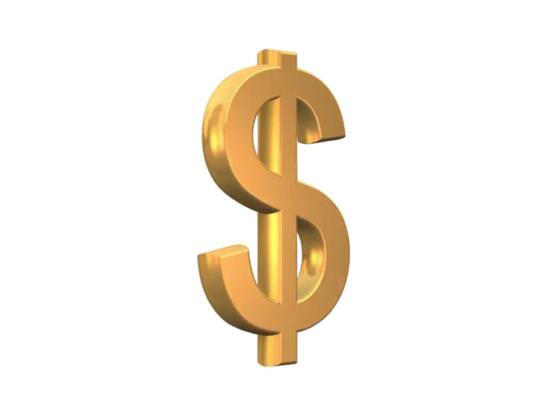 Gold Dollar PNG Image