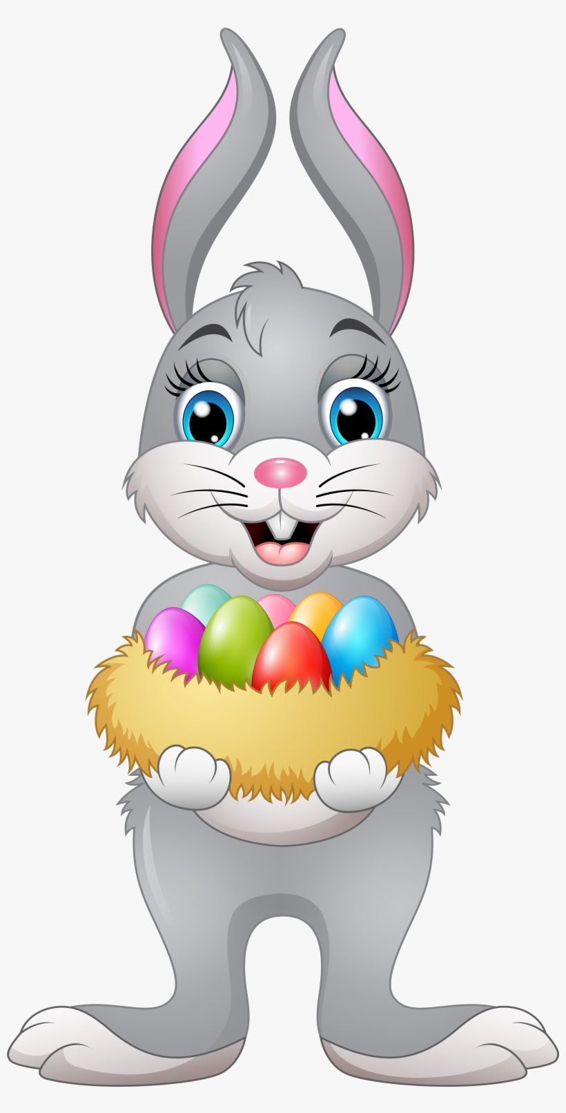 Easter Bunny Transparent Image - Easter Bunny Holding Easter Egg, transparent png #9393696