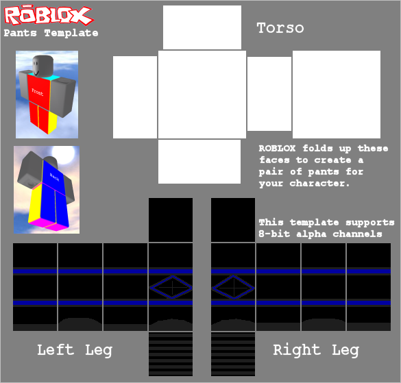 Roblox Skin Template Transparent