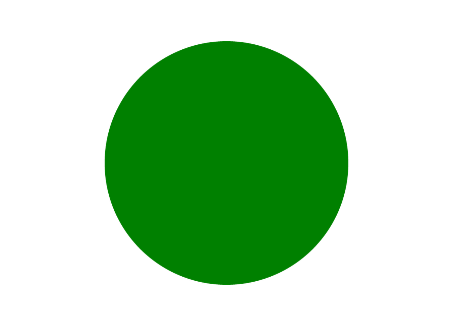 green solid circle png image