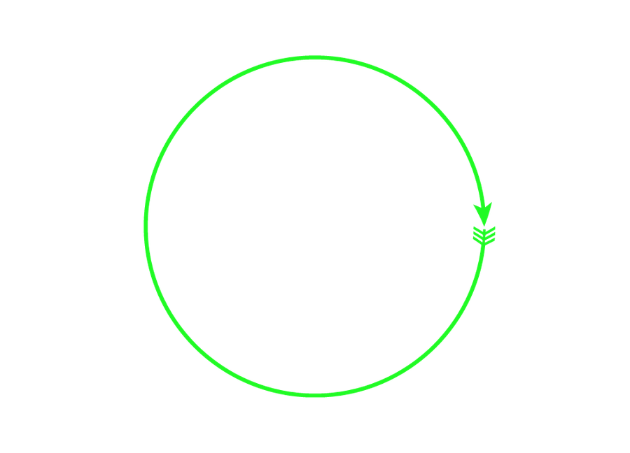 light green arrow circle png