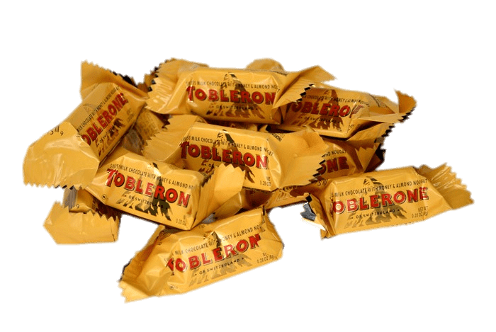 Mini Toblerone, Chocolate Treat, Sweet Snack Free PNG