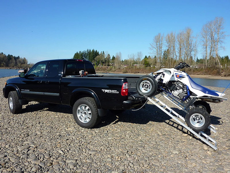 ATV toy loader and truck bed winch system