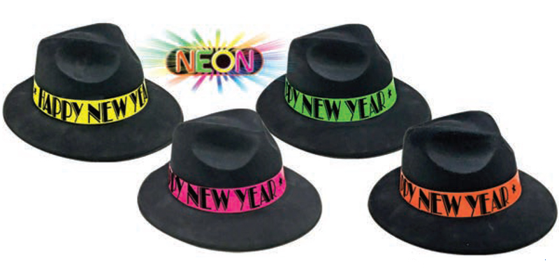 BLACK VELOUR FEDORAS