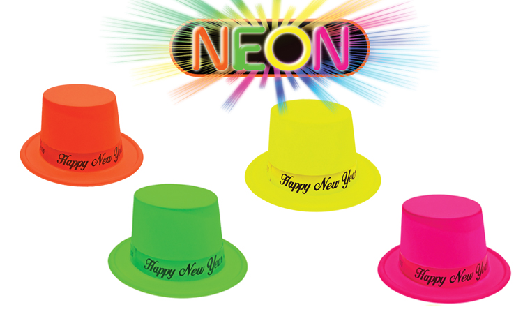 NEON TOP HATS