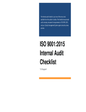 Iso 9001 Checklist Excel Template