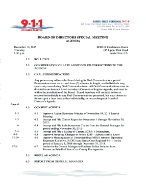 4h meeting agenda - speak only once during Oral Communications - scr911