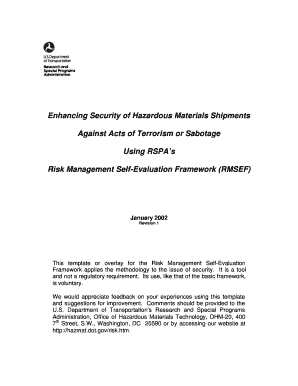 Sample script for presiding a meeting - RMSEF Security Template R1.PDF. sample first page of the new hazardous waste manifest form