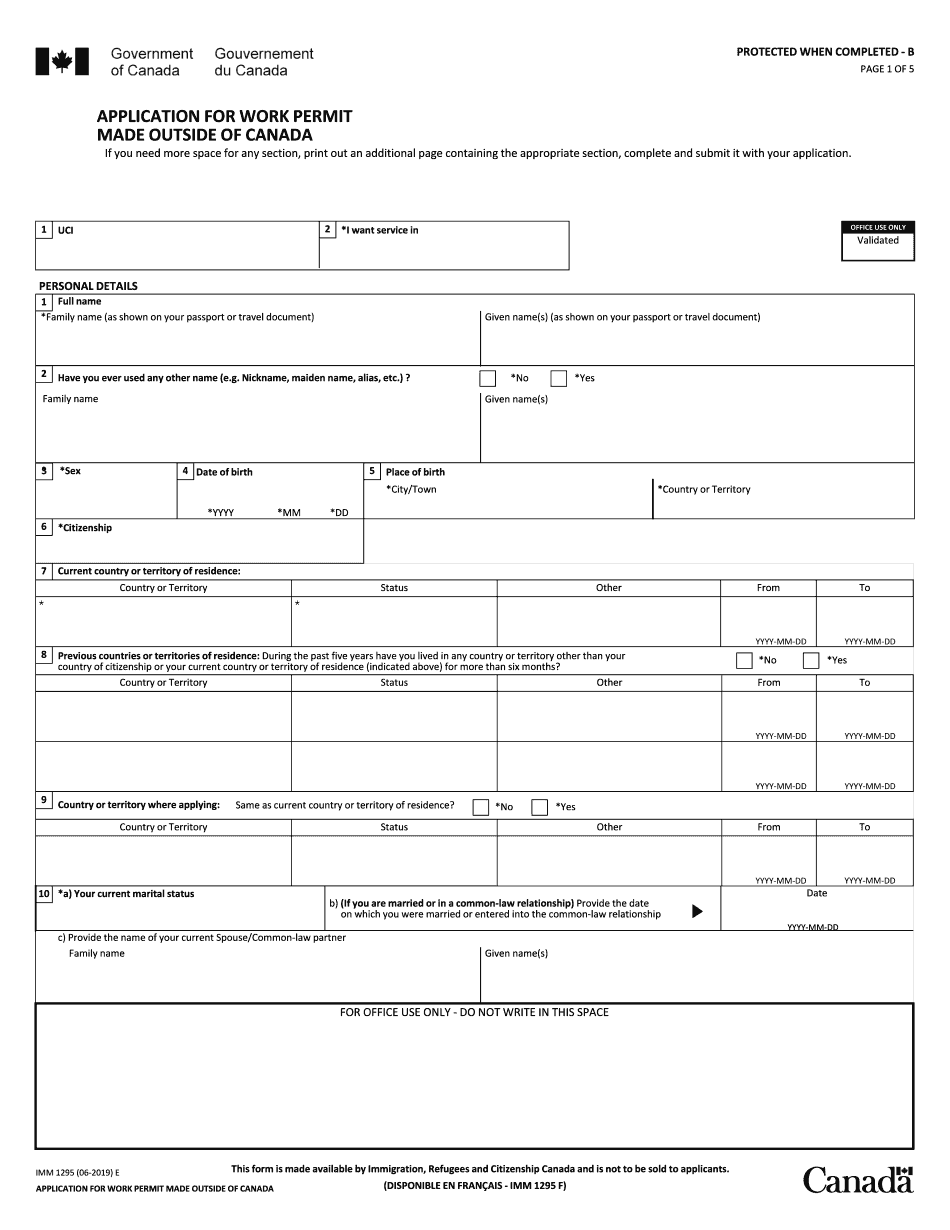 Imm 1295 Form