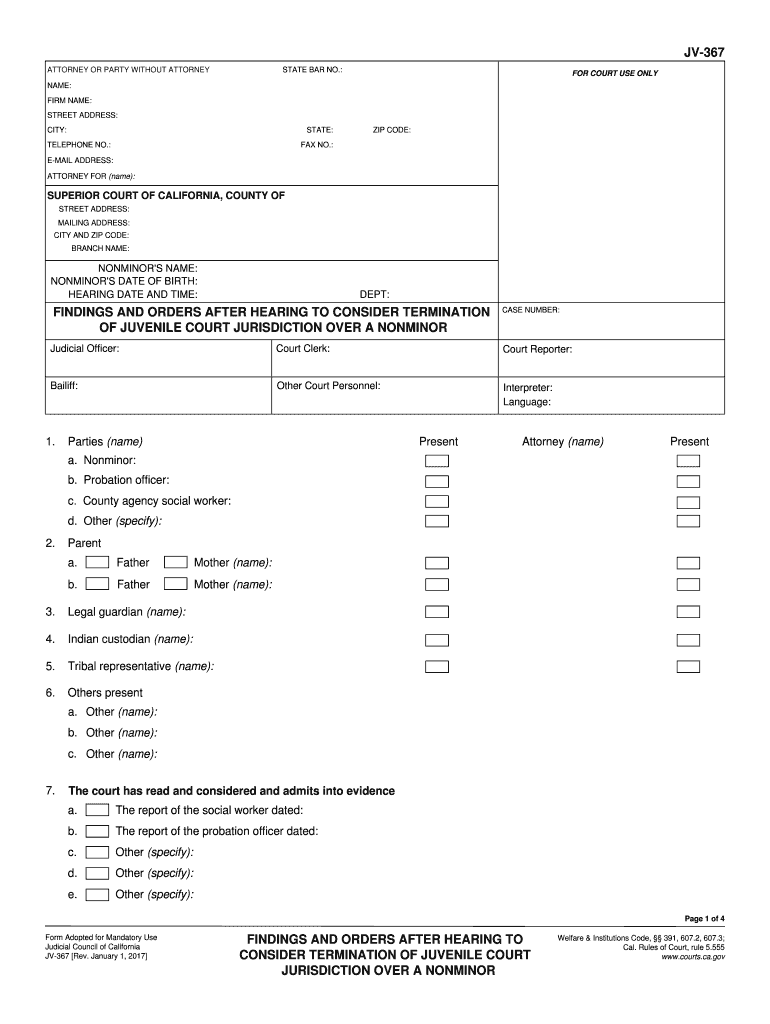 jv 367 2017-2019 form Preview on Page 1