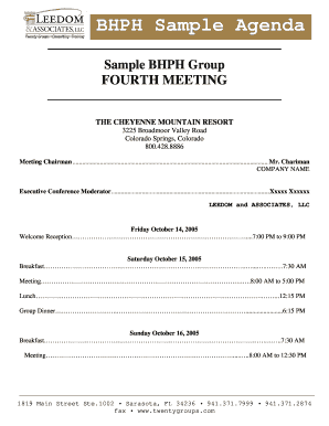 Sample agenda for board meeting - BHPH Sample Agenda New Logodoc