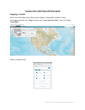 Fillable Online Creating Color Coded Maps With Legend Stdb