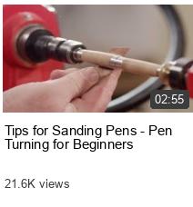 Tips for Sanding Pens