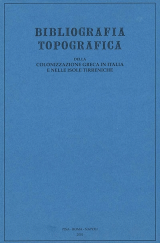 vignette collection Bibliografia topografica della colonizzazione greca in Italia e nelle Isole Tirreniche