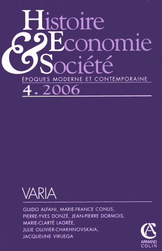 vignette collection Histoire, économie & société