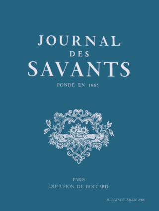 vignette collection Journal des Savants