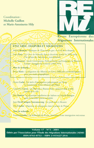 Revue Européenne des Migrations Internationales