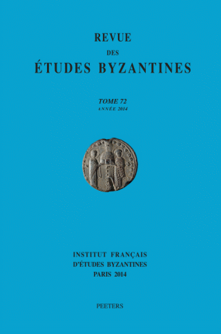 vignette collection Revue des études byzantines