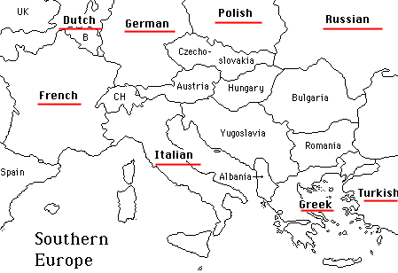 Southern Europe Map With Cities - United States Map