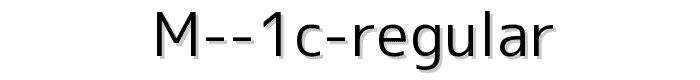 M%201c%20regular font