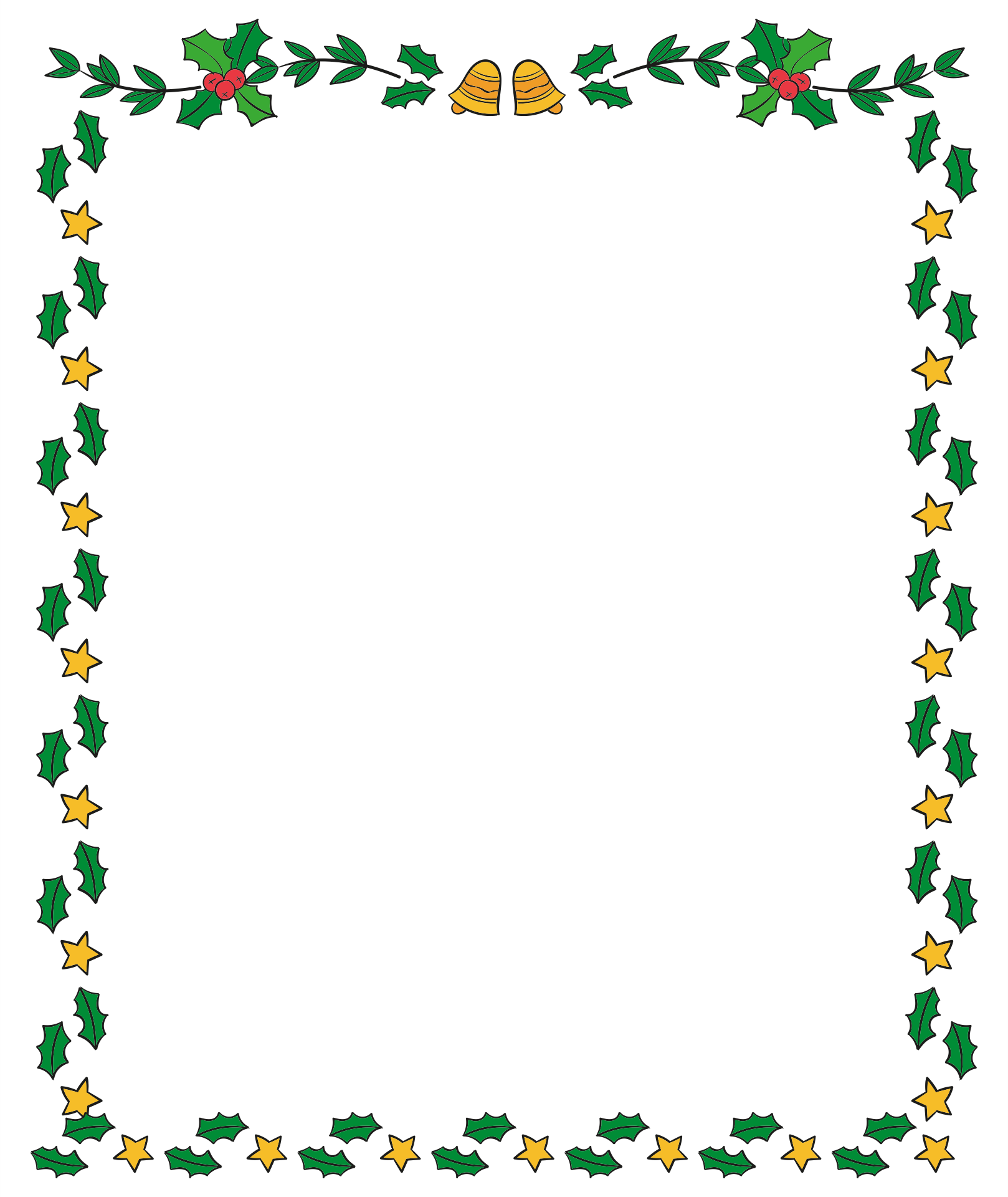 Printable Christmas Border