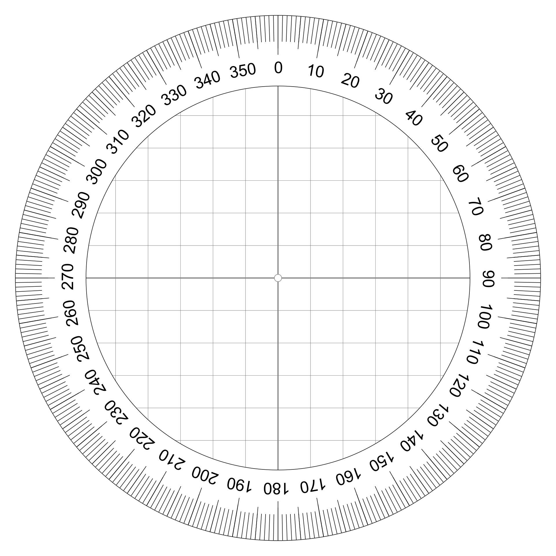 degree wheel printable image