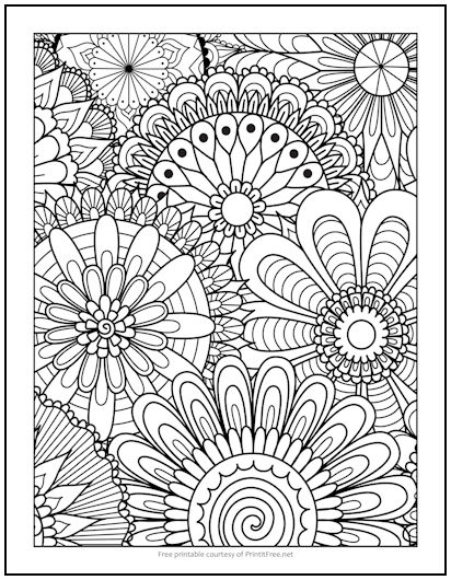 Psychedelic Coloring Pages Print