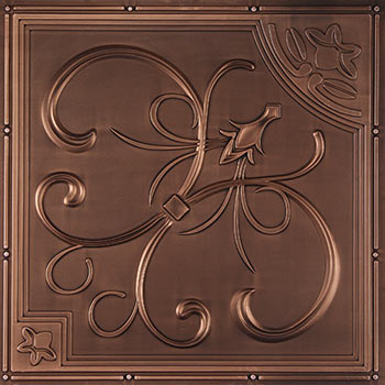 French Quarter Ceiling Tile - Antique Bronze