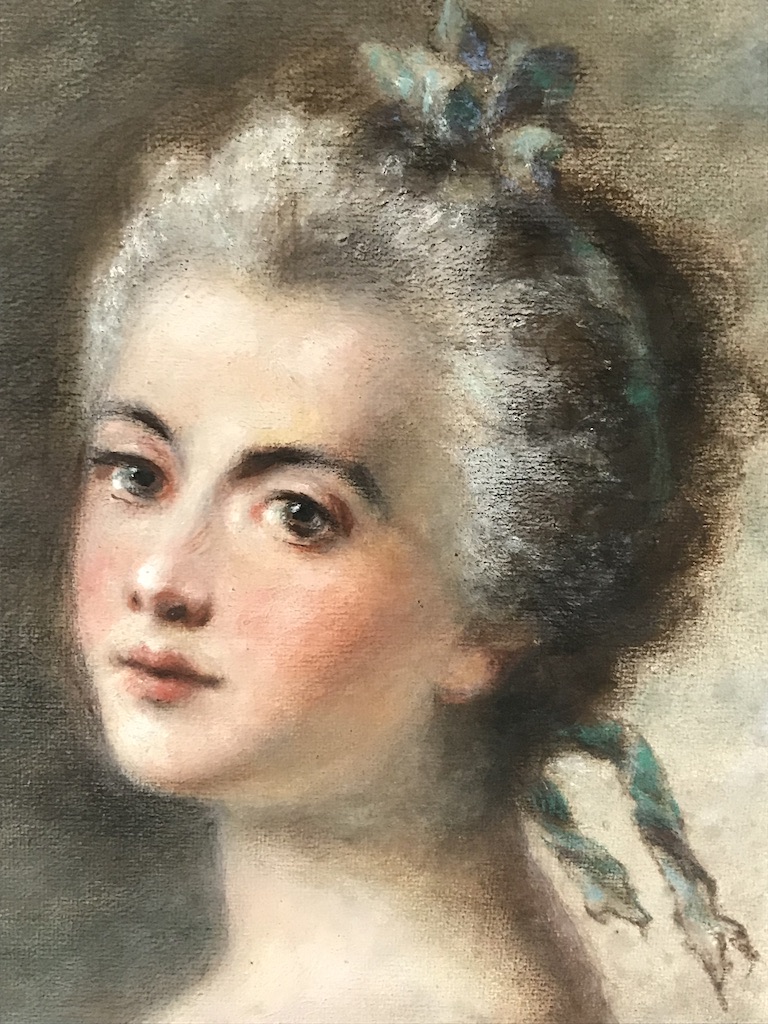 Pastel Portrait Of A Young Woman-photo-2