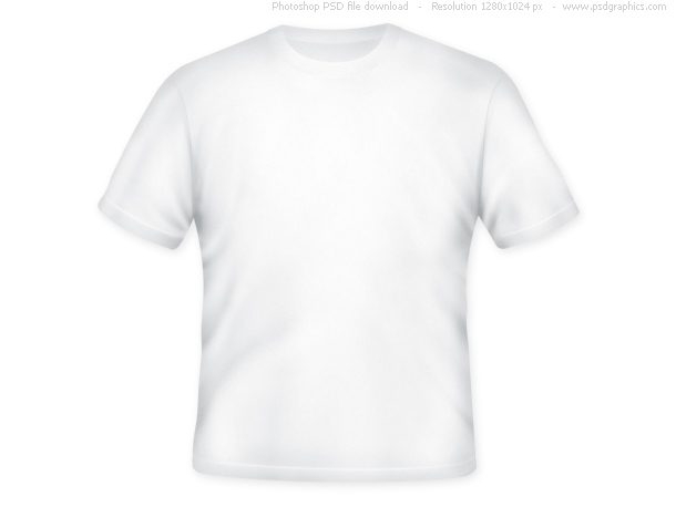 Blank white T-shirt (PSD) | PSDgraphics