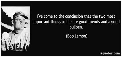 Bullpen quote #1