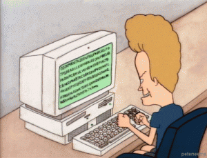 Beavis on Computer