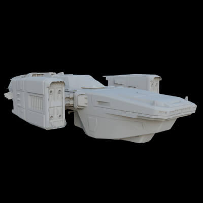 Sci-Fi Cargo Ship