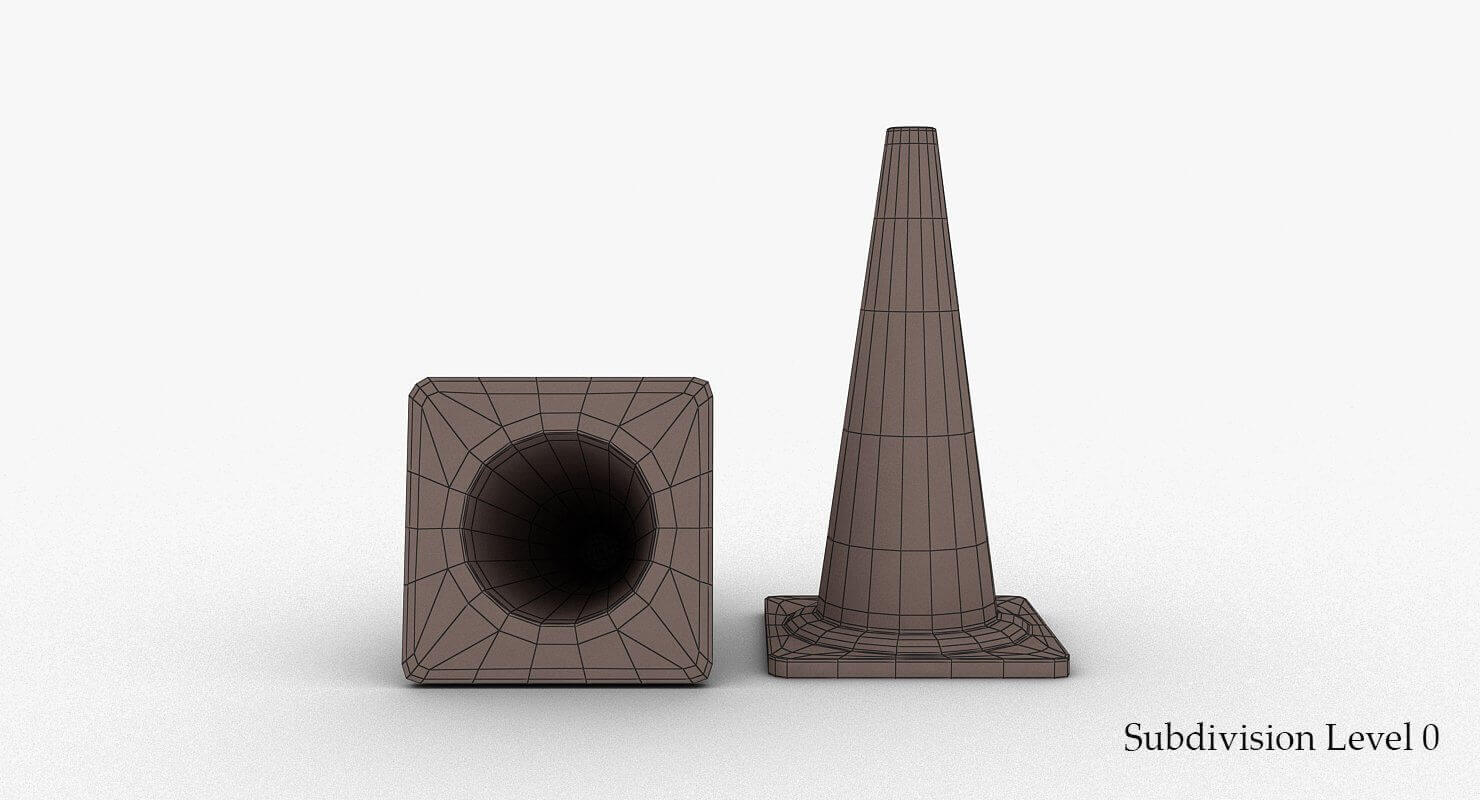 Traffic Cone 3D Model