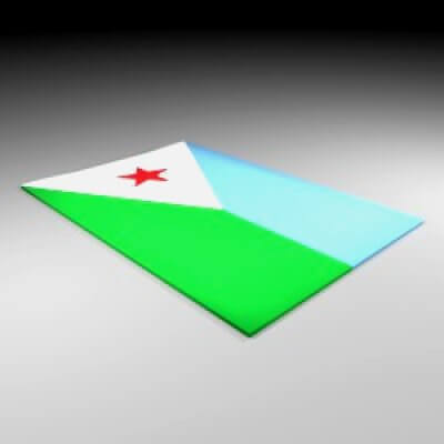 Flag - Djibouti