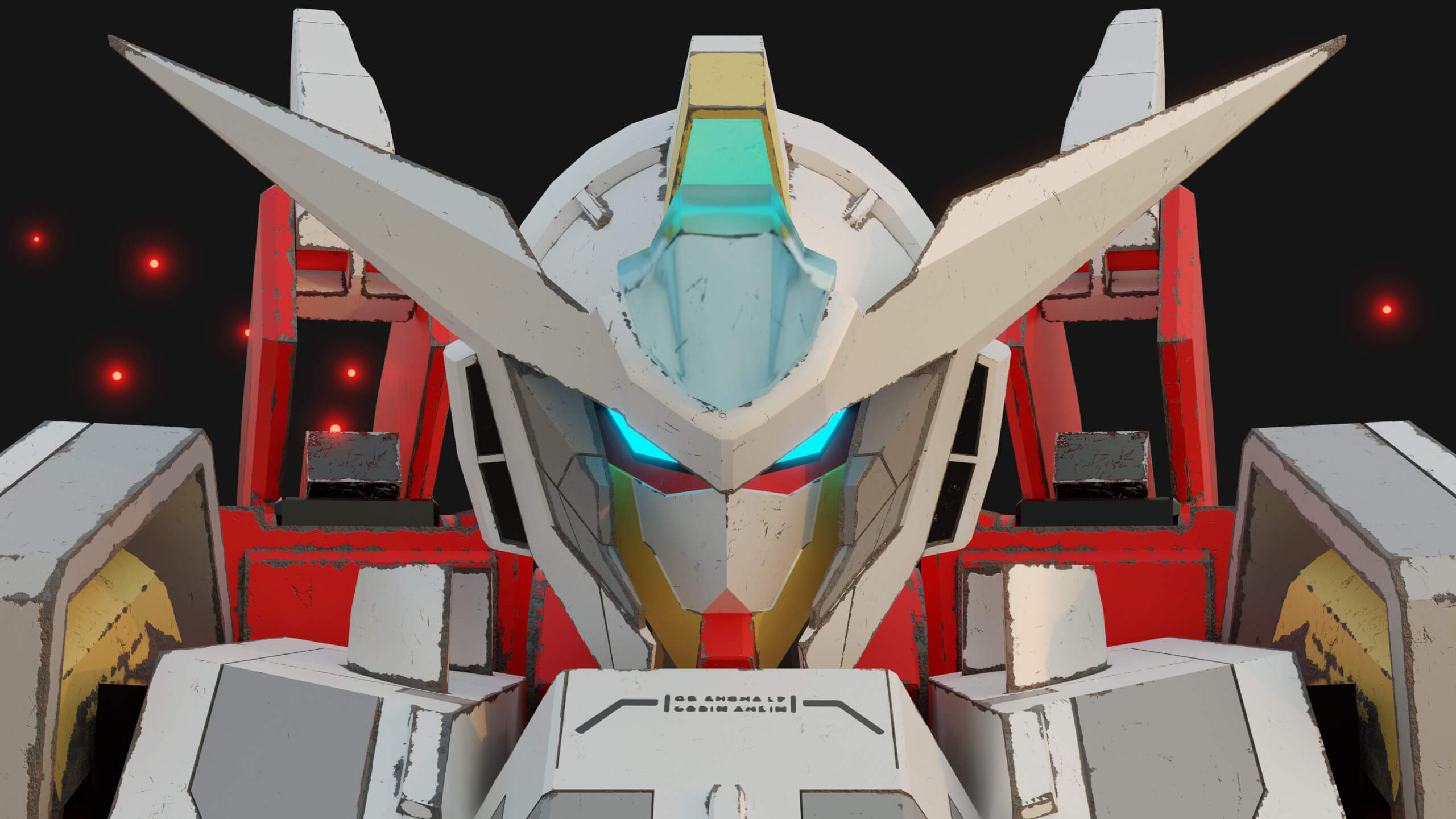 Reborns Gundam 3D Model