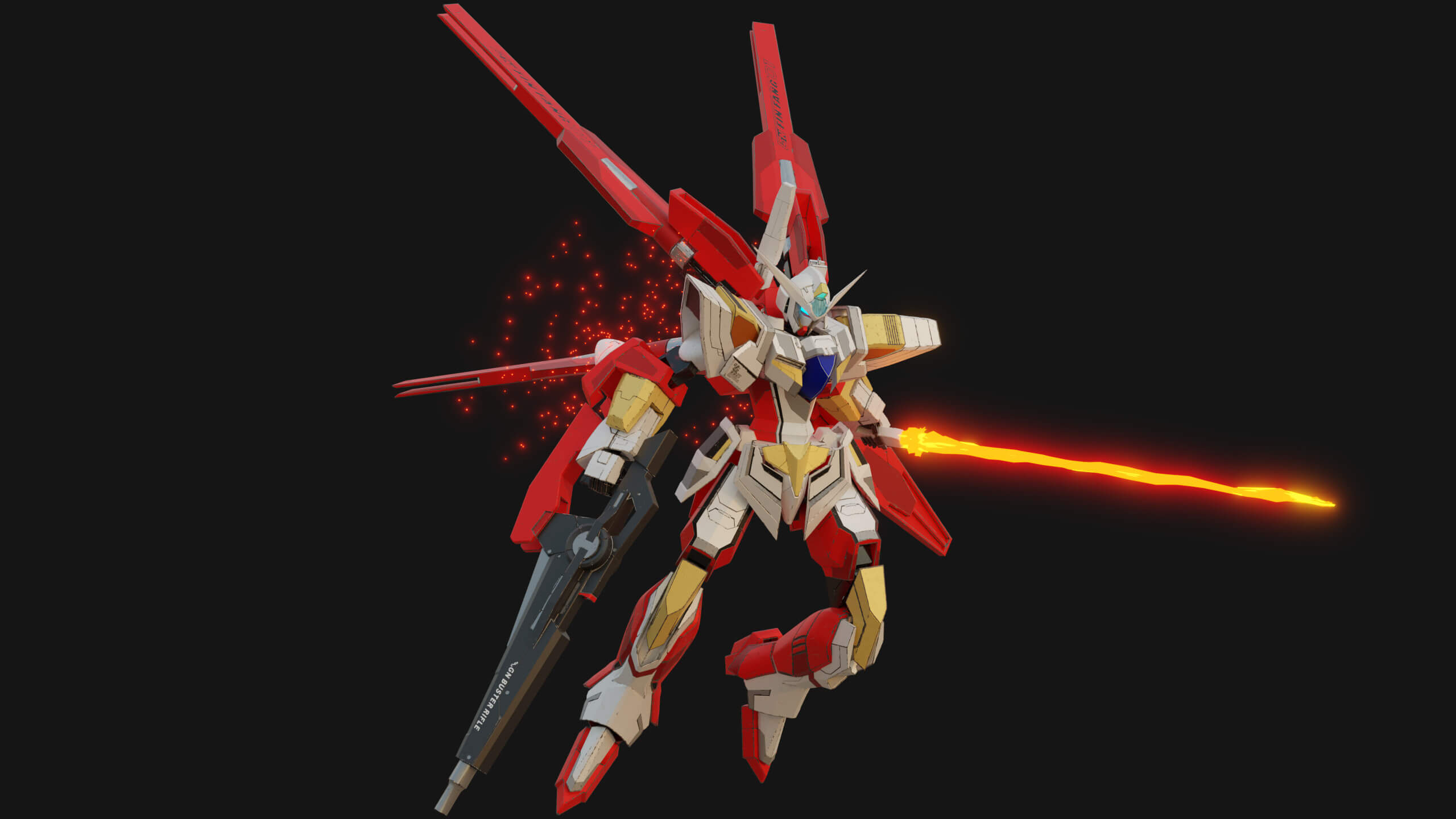 Reborns Gundam 3D Model