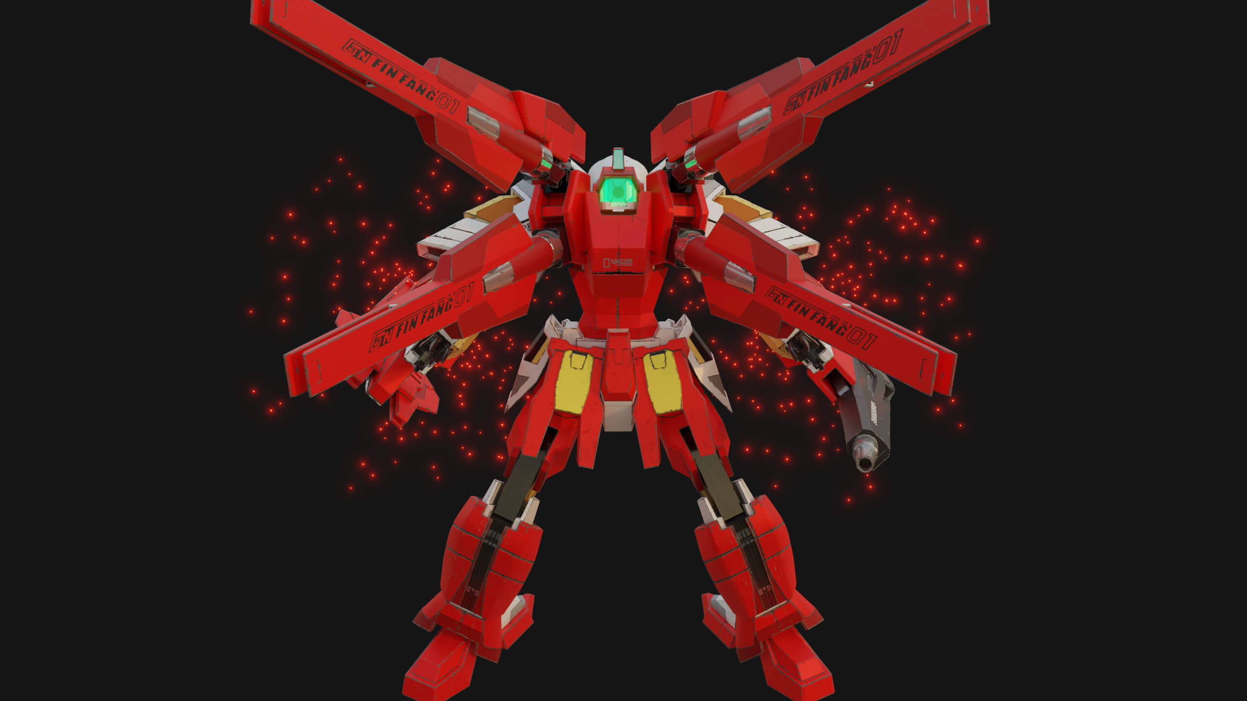 Reborns Gundam 3D Model