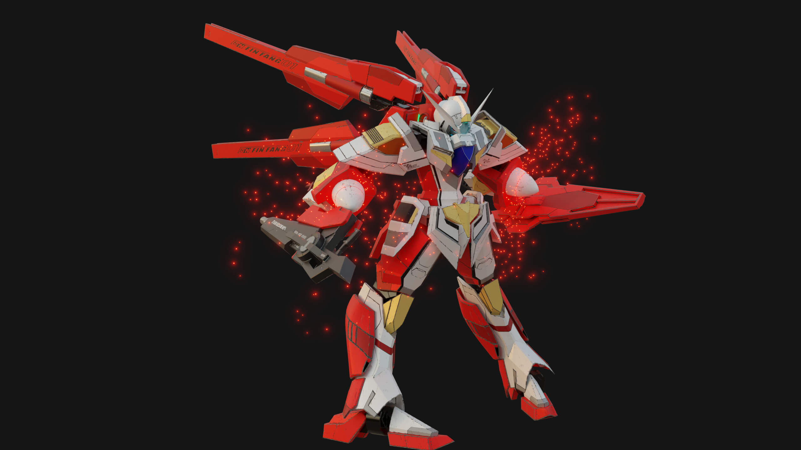 Reborns Gundam 3D Model