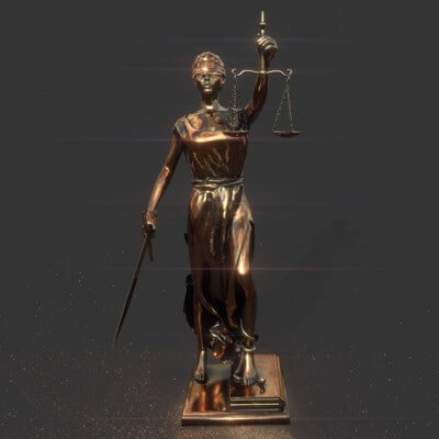 Lady Justice 3D Model