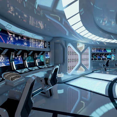 Sci-fi Interior 3D Model