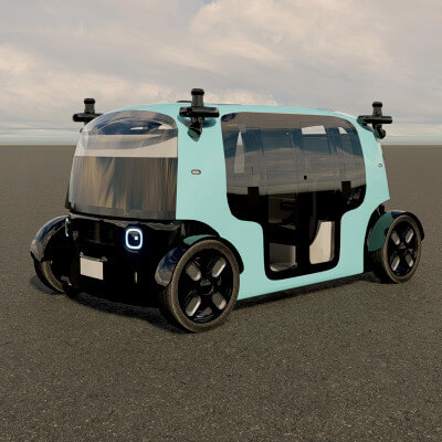 Zoox Smart Taxi 3D Model