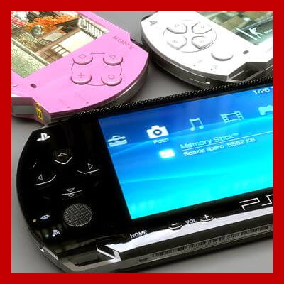 Sony PSP and UMD 3D Model