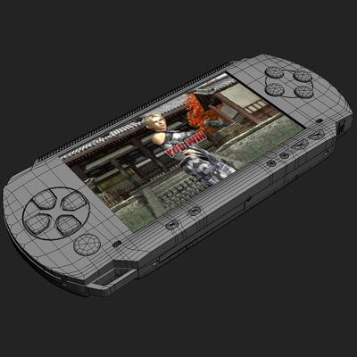 Sony PSP and UMD 3D Model