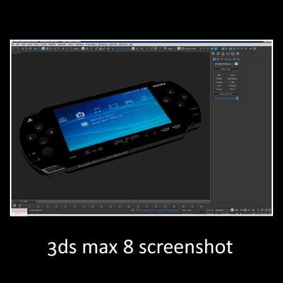 Sony PSP and UMD 3D Model